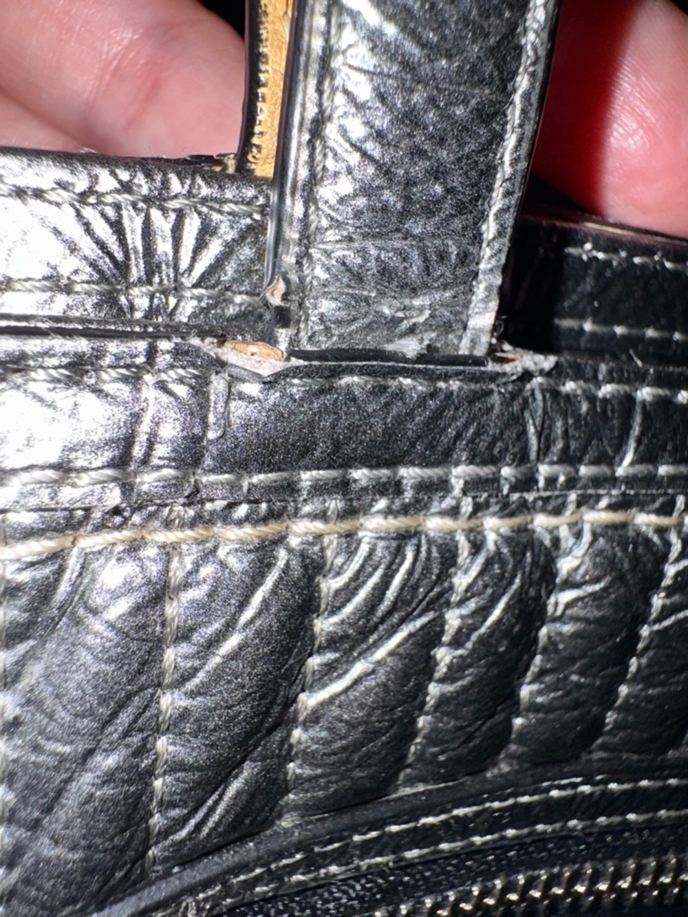 Coach Signature Metallic Poppy Quilted Canvas Tote G1176-18676 (2011) EUC - Picture 12 of 16